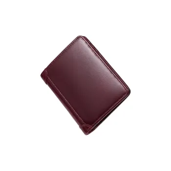 Tong Tong Rabbit Waxed Leather Clip Wallet Men's Multicolor