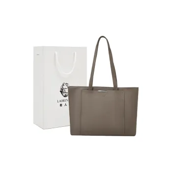 Old Man's Head Synthetic Leather Tote Bag Shoulder Bag Regular Women's Black/elephant Grey/brown