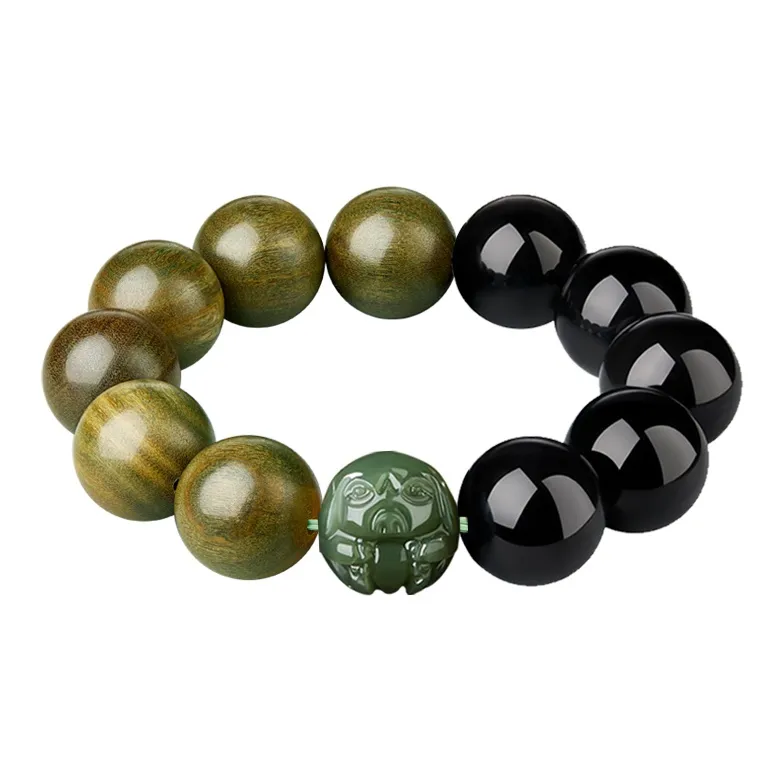 SGE Green Sandalwood Bracelets Men's-15