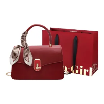GOX PU Handbag Women's Burgundy