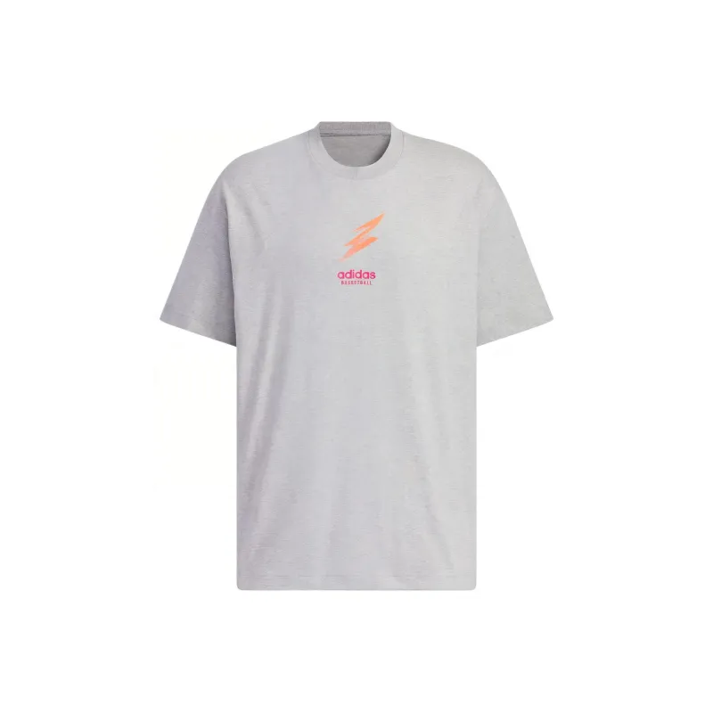 Adidas T Shirt Men's Medium Heather Gray-0