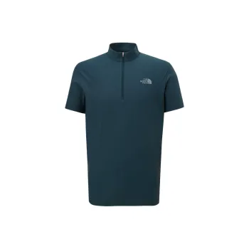 THE NORTH FACE Minus Tech S/S Zip Tee T Shirt Men's Blue