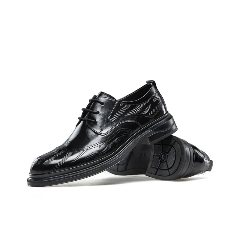 KANGNAI Dress Shoes Men Low Top-4
