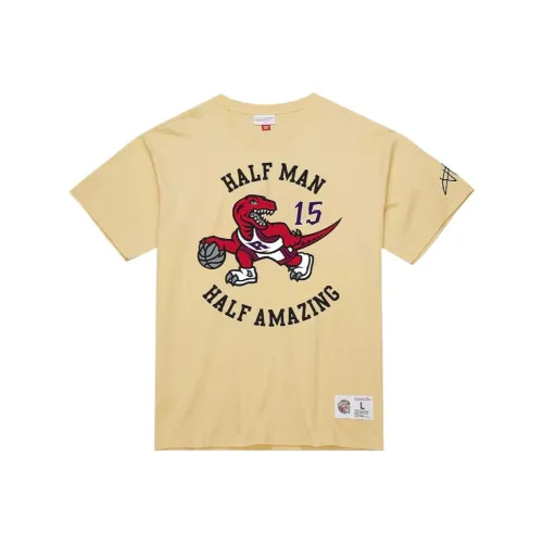NBA Mitchellness Hall Of Fame Vince Carter T-Shirt Men's Khaki