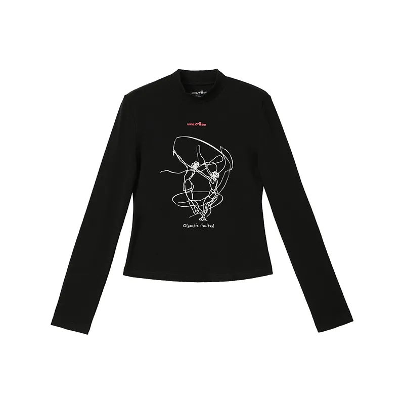 Umamiism Crew Neck Print Long Sleeved T Shirt Unisex-14