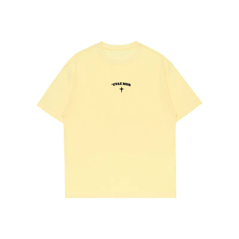 *EVAE+MOB T-Shirt Unisex Light Yellow-0