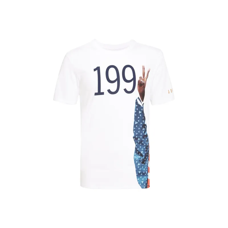 Jordan T Shirts Men White-0