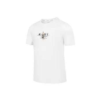 QIAODAN x QIANGFENGCHUIFU T Shirt Men's Jordan White