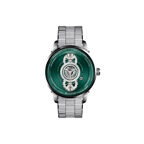 BEHRENS 오토매틱 메커니컬 무브먼트 남녀공용 중국 시계 42mm*22mm*12.5mm 그린