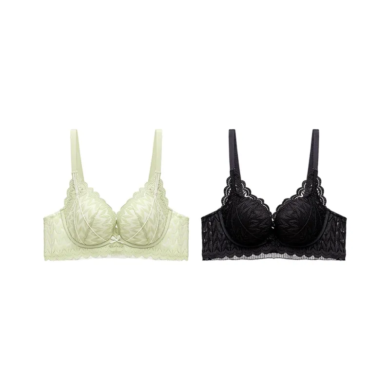 MADALLO Bra Women's 2 Pack Black-1