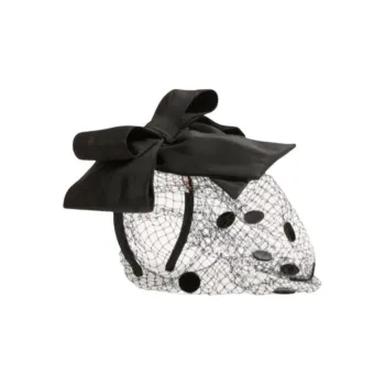 Valentino Viscose, Velvet, Silk, Metal Hair Accessories Women's Black