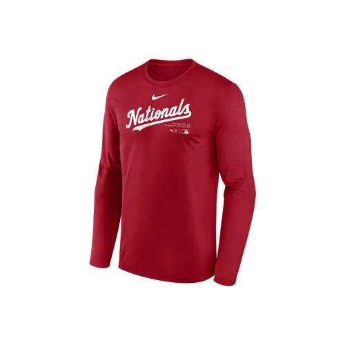 Nike Washington Nationals Authentic Collection Practice Men's Nike Dri FIT Mlb Long Sleeve T Shirt