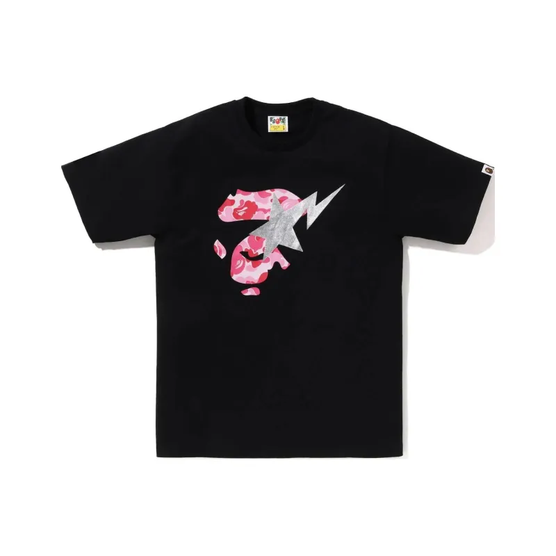 A BATHING APE ® Abc Camo Ape face Sta T shirt-4