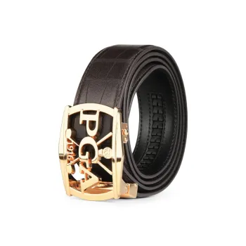 PGA Cow Leather Belts Men's Multicolor Width 3.4cm