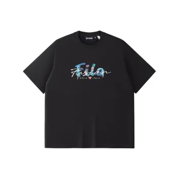 FILA FUSION LIFE T Shirt Unisex Jet Black