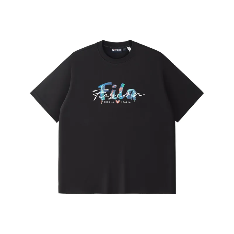 FILA FUSION LIFE T Shirt Unisex Jet Black-0