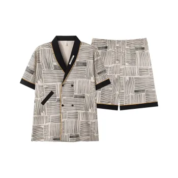 ROUKEER Men Pajama Sets