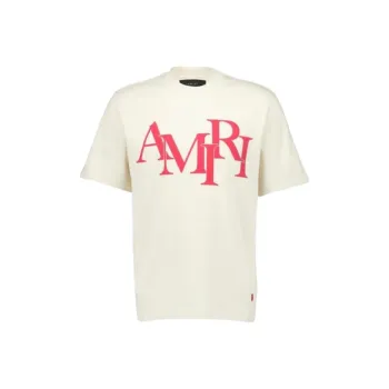 AMIRI Staggered Tee Beige