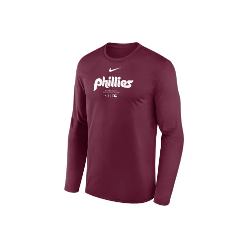 Nike Philadelphia Phillies Authentic Collection Practice T-Shirt Men's Chestnut