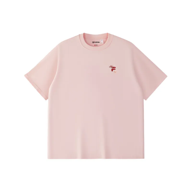 FILA FUSION FOB Series T Shirt Unisex Enchanted Pastel Pink-1
