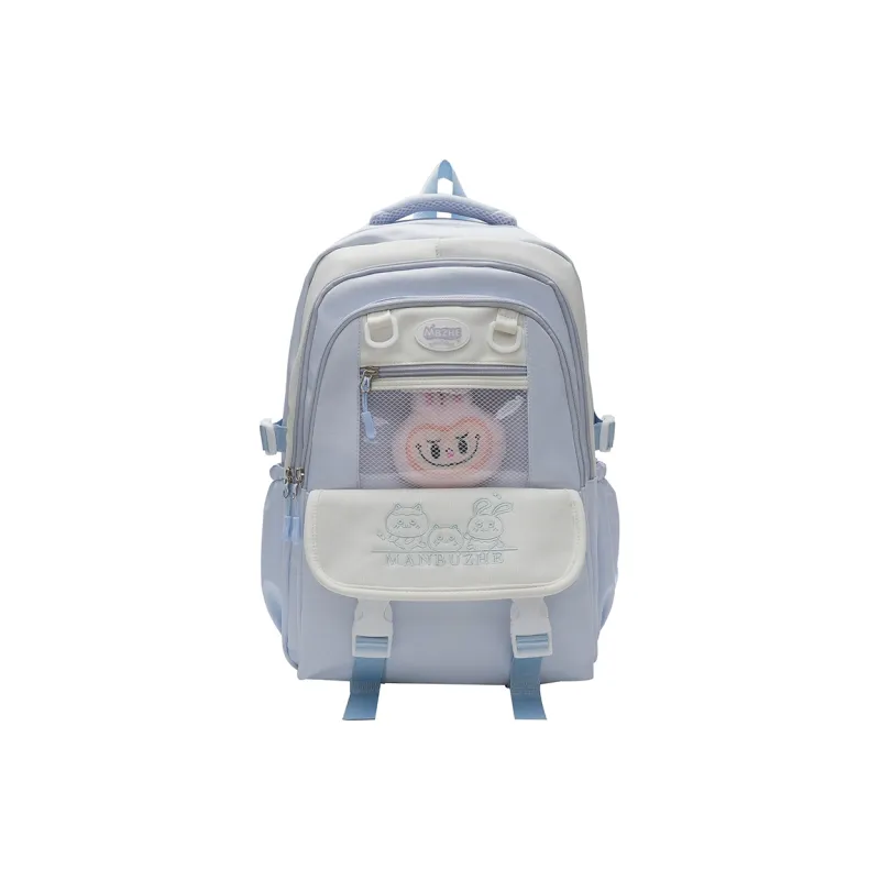 Tong Tong Rabbit Canvas Backpack Unisex Multicolor-16