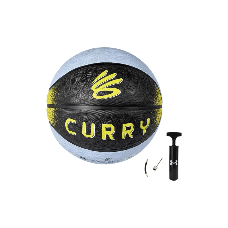 Under Armour x KULI CURRY Collection Rubber Basketball Black Blue Size 7 Street Training Unisex-1