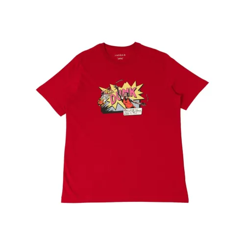 JORDAN Illustration style Print 'RED' T shirt