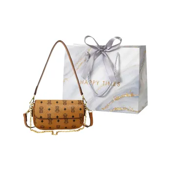 Miss Angel PU Crossbody Bag Women's Brown/White