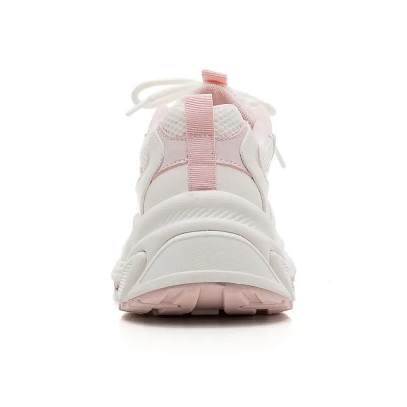 Warrior Wear Resistant Breathable Height Increasing Low Top Chunky Sneakers Women's-4