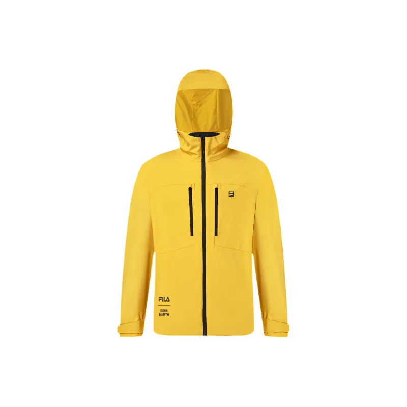 FILA Windbreaker Jacket Men's Strawflower Yellow YE-0