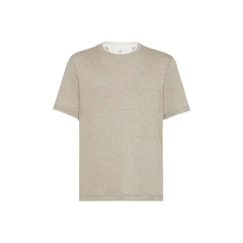 Brunello Cucinelli Layered Effect Crewneck T Shirt