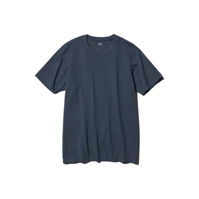 UNIQLO T Shirt Unisex Navy Blue-0