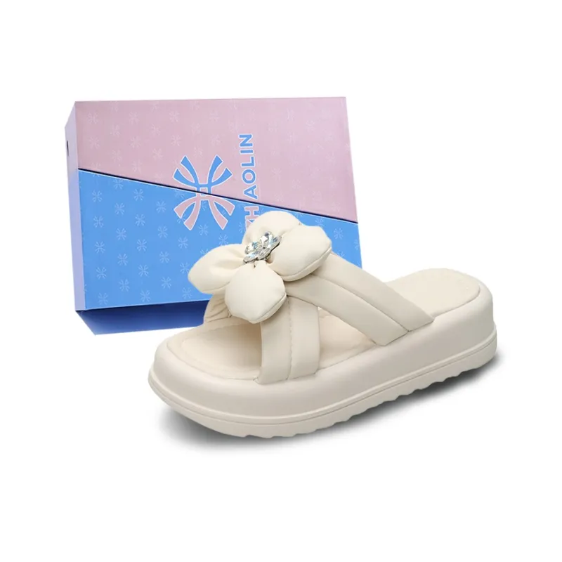 YUZHAOLIN Rubber Sole Slip Resistant Abrasion Resistant Cushioning Slide Slippers Women's Box-4