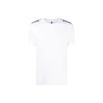 MOSCHINO Logo-Tape Crewneck T-Shirt