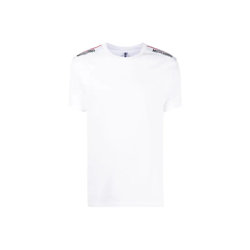 MOSCHINO Logo-Tape Crewneck T-Shirt-0