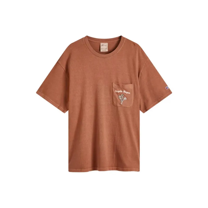Champion T-Shirts Men Brown-0