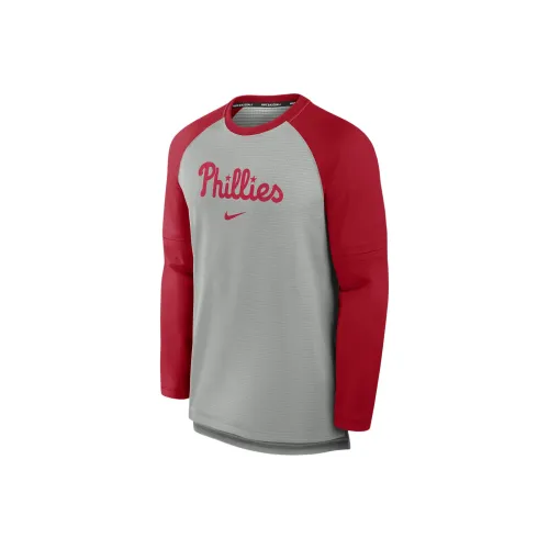 Nike Philadelphia Phillies Authentic Collection Game Time Men's Nike Breathe Mlb Long-Sleeve T-Shirt