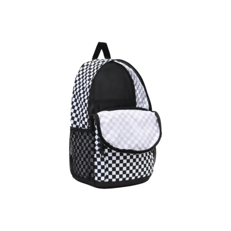 Vans Polyester Backpack Regular Unisex Black & White-2