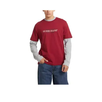 GUESS T-Shirts Men Red