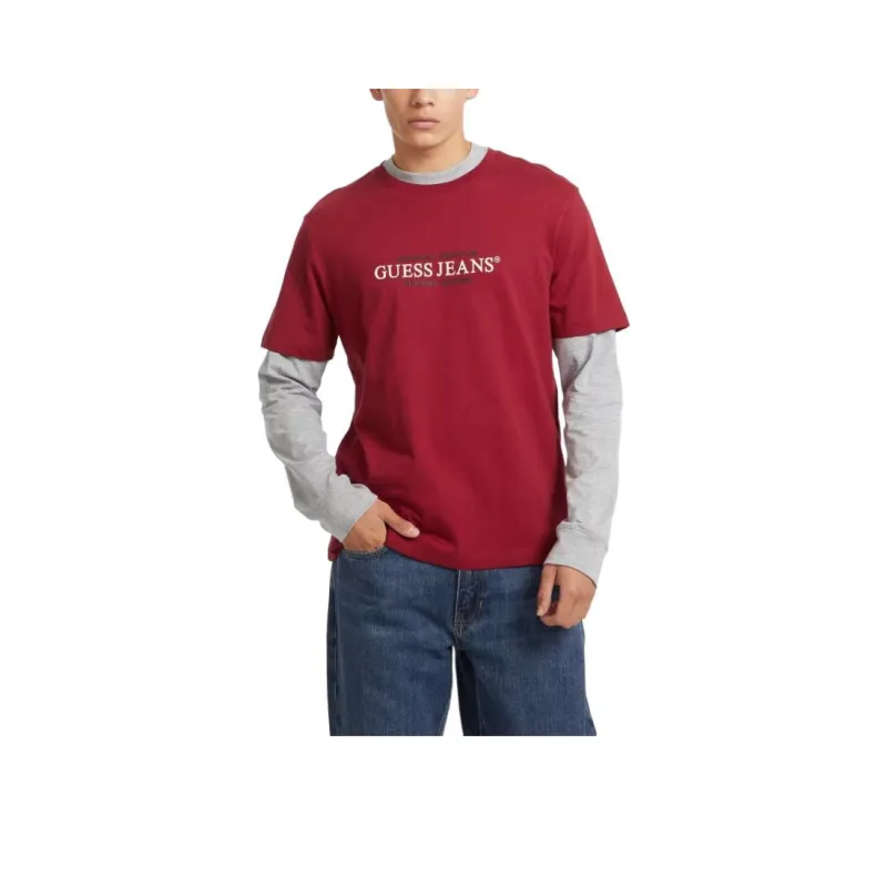 GUESS T-Shirts Men Red-0