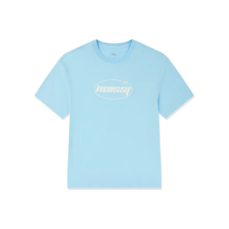 QIAODAN Drop Shoulder Sleeve T Shirt Unisex Sunny Mountain Blue-0