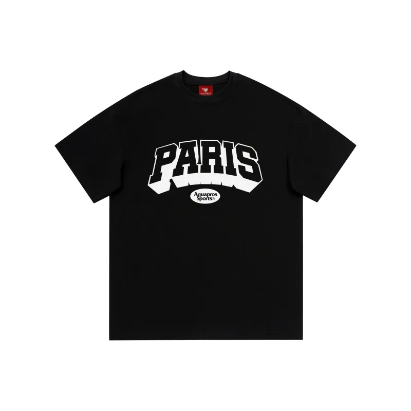 AQUAPROS T Shirts Unisex Black-0