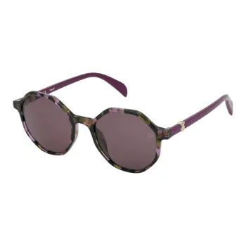 TAOSIXIONG Acetate Irregular Shape Sunglasses Women's Brown