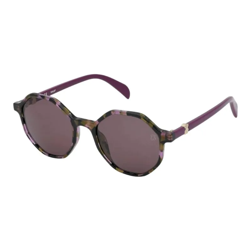 TAOSIXIONG Acetate Irregular Shape Sunglasses Women's Brown-0