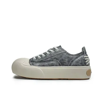 ESTEE GEEA Skateboard Shoes Unisex Low Top Gray