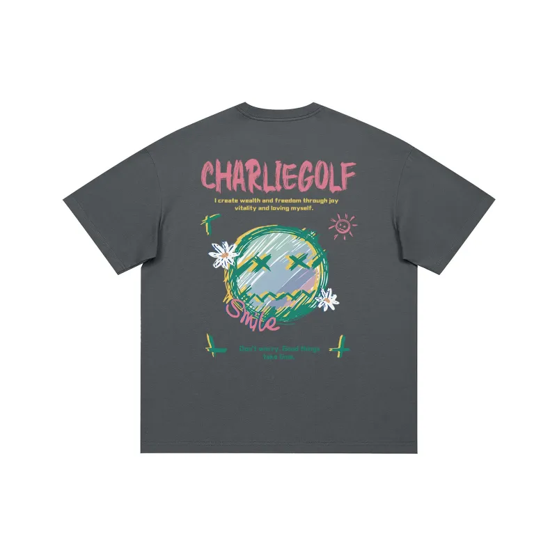 CHARLIE GOLF T Shirt Unisex Black-8