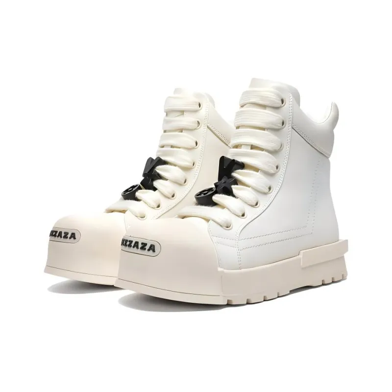 BARDILEV Ankle Boots Unisex White/Black-2