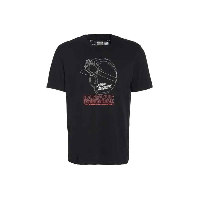 BARBOUR T-Shirts Men Black-0