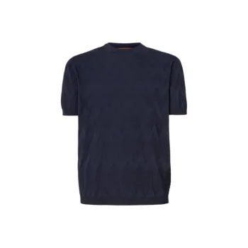 MISSONI Zigzag Knit Short Sleeved T Shirt
