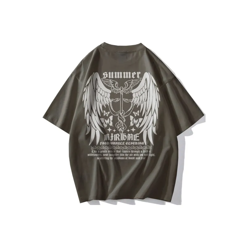 KIRHNE Drop Shoulder Sleeve T Shirt Unisex-4